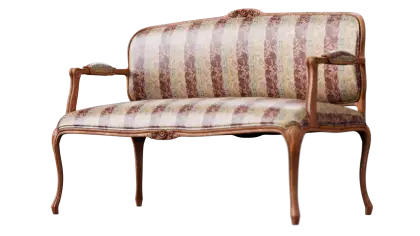 Antique-Style Sofa with Ornate Design