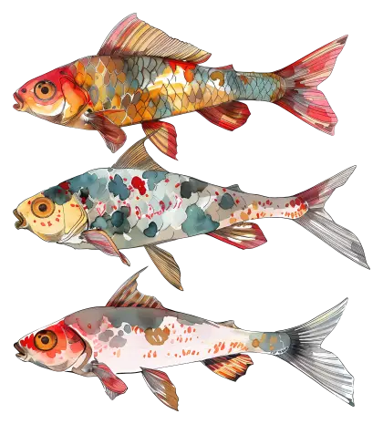 Colorful Fish in Water