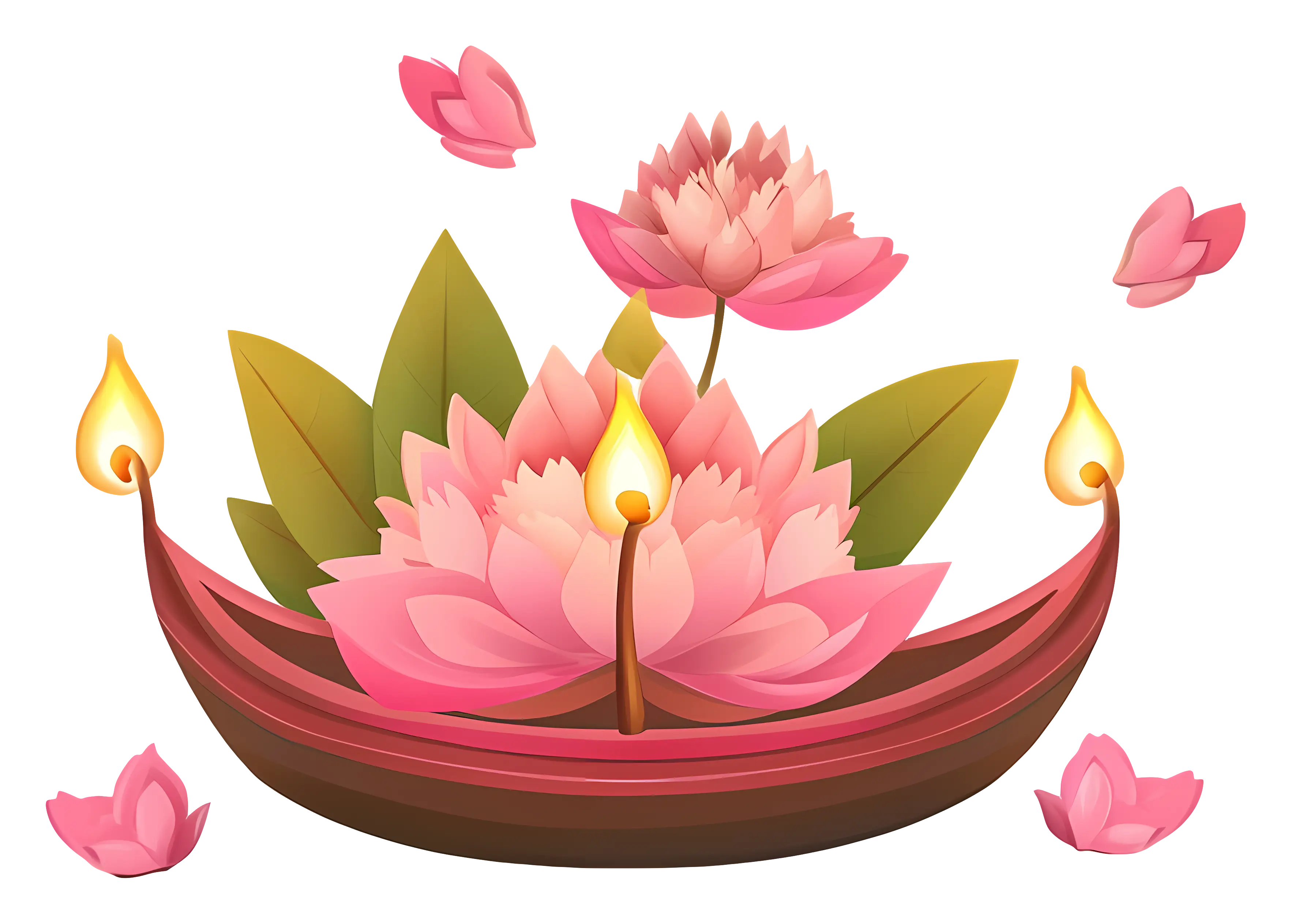 Lotus-Shaped Decorative Lamp for Festivals