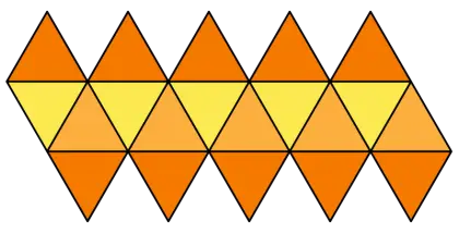 Geometric Orange Triangular Pattern