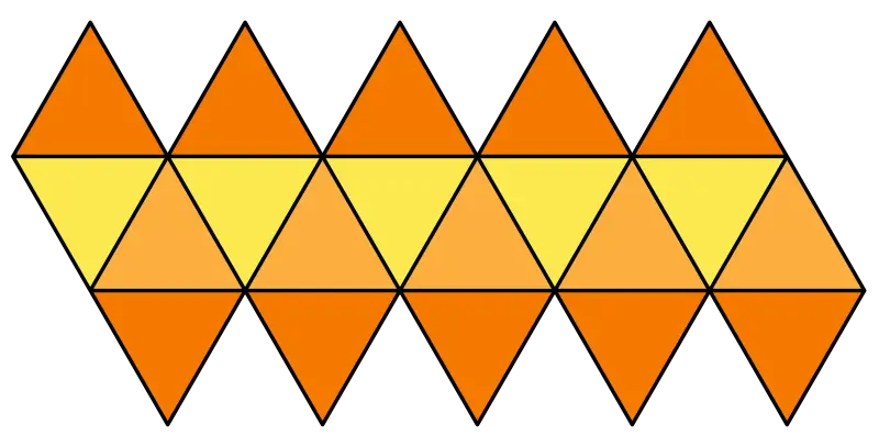Geometric Orange Triangular Pattern