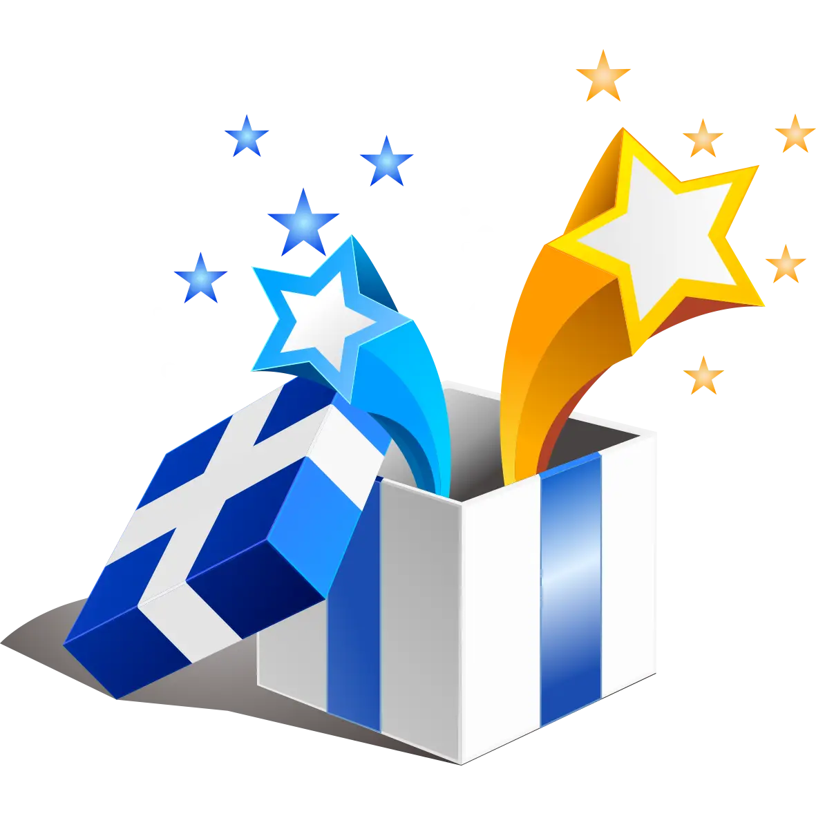 Gift Box with Stars