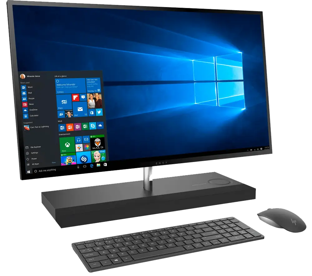 Modern Desktop Computer Setup with Accessories