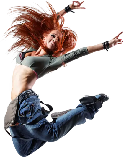 Energetic Dancing Woman