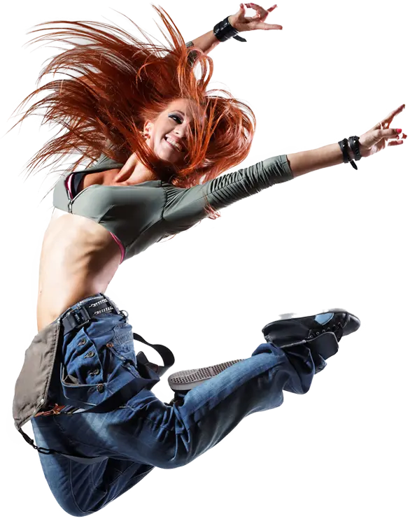 Energetic Dancing Woman