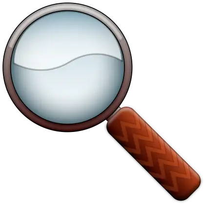 Detailed Magnifying Glass Illustration