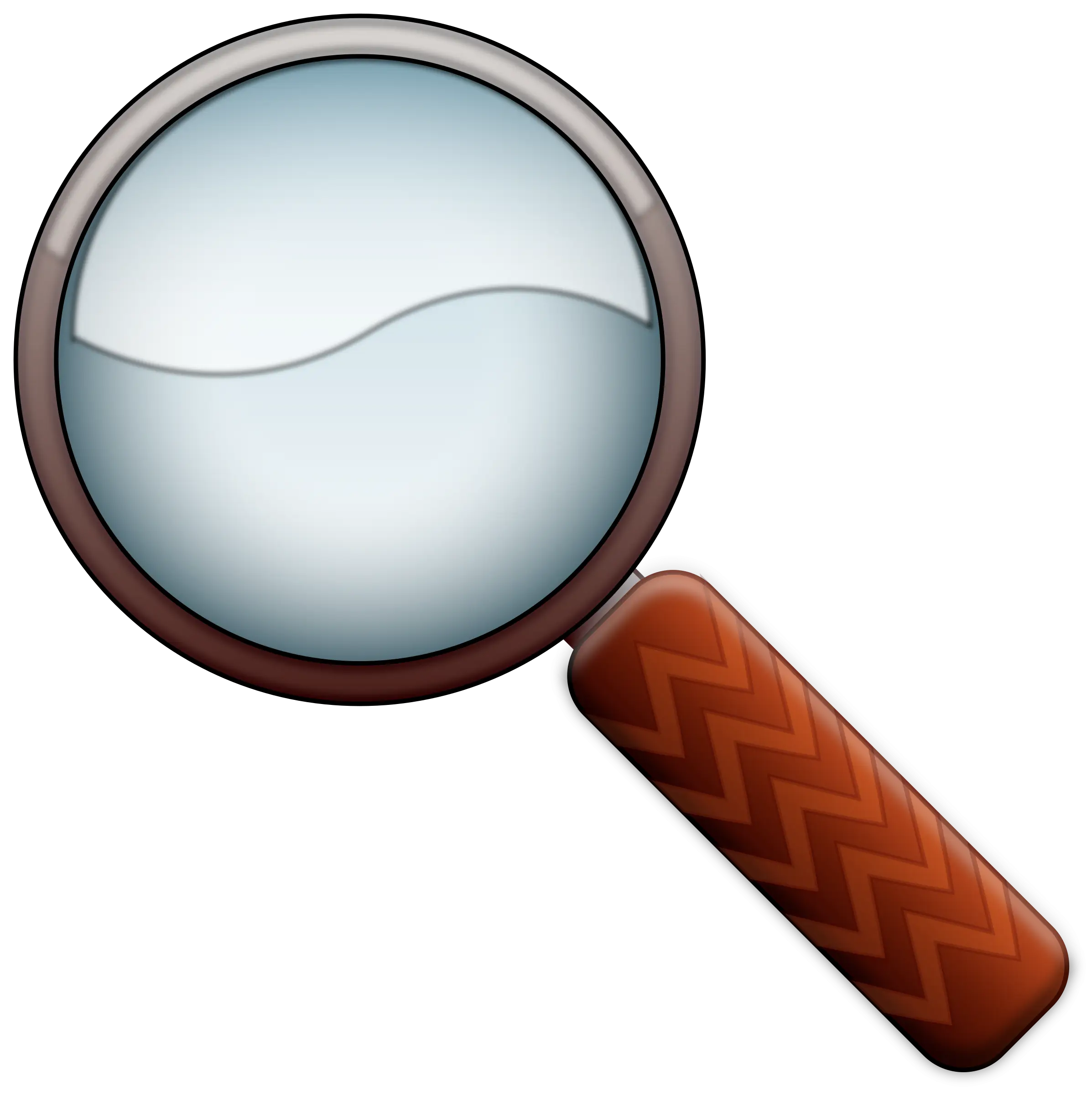 Detailed Magnifying Glass Illustration