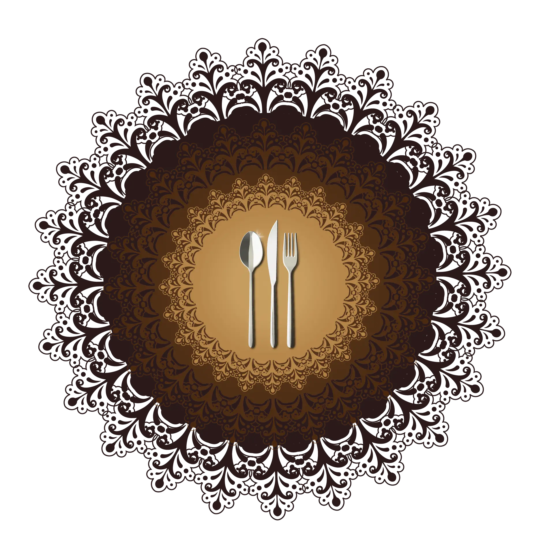 Decorative Plate with Cutlery