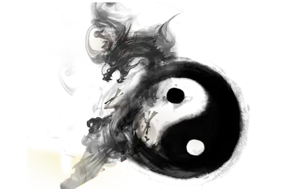 Yin Yang with Dragon