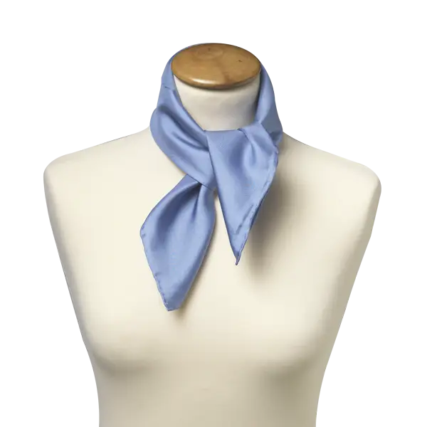 Light Blue Neck Scarf on Display