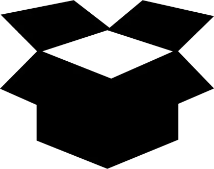 Black Open Box Silhouette