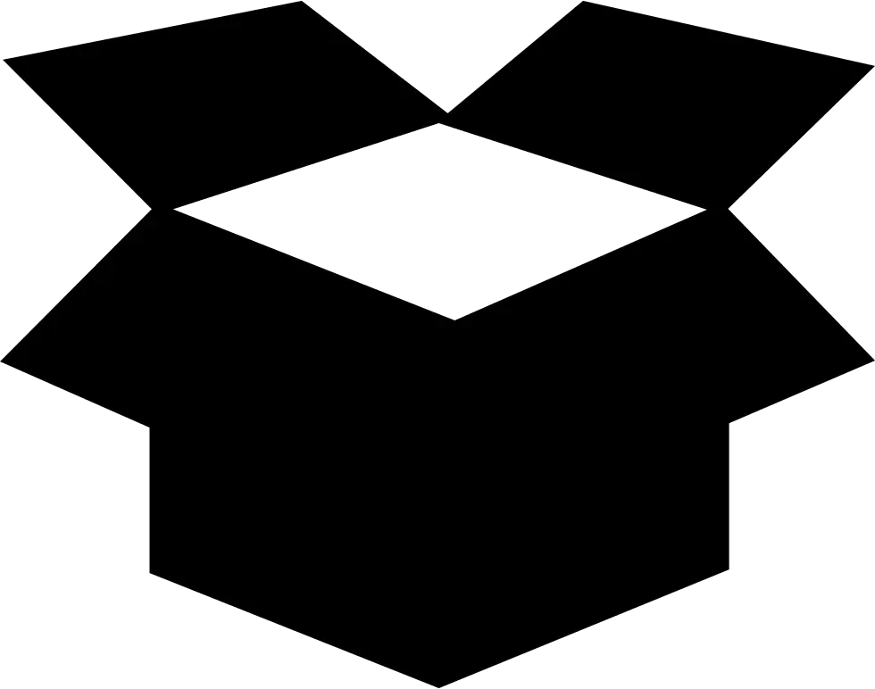 Black Open Box Silhouette