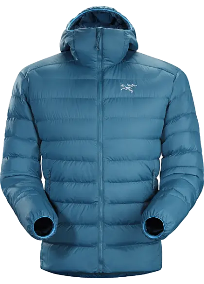 Blue Puffer Jacket with Hood