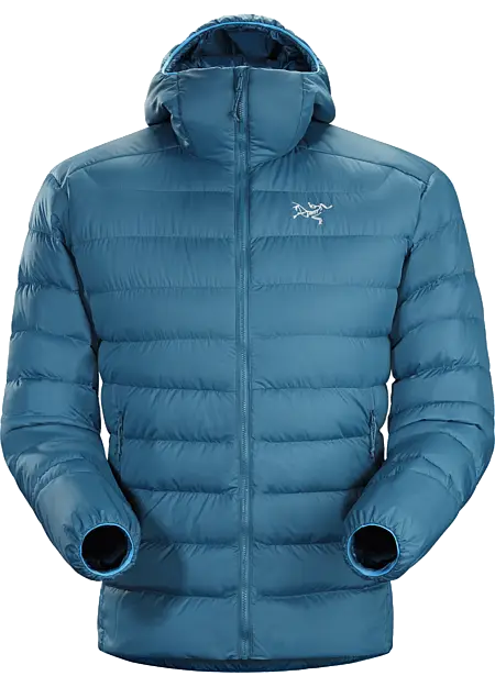Blue Puffer Jacket with Hood