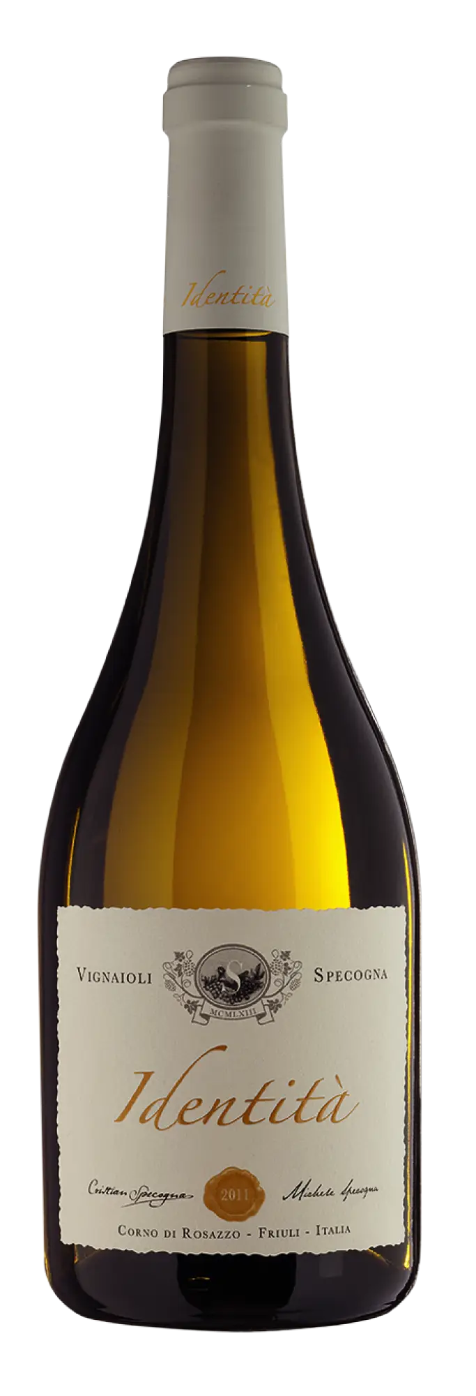 Wine Bottle with Elegant Label Design