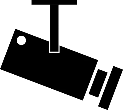 Black Security Camera Icon
