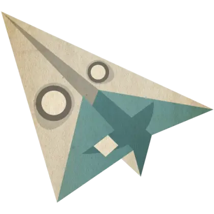 Paper Airplane with Face
