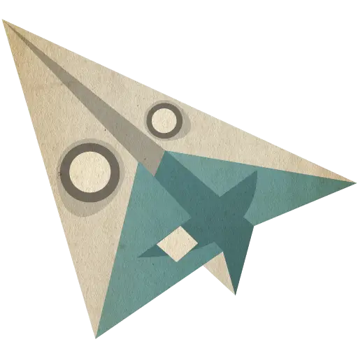 Paper Airplane with Face
