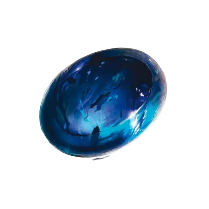 Shimmering Blue Gemstone Illustration