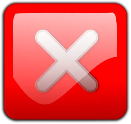 Red Close Button Icon