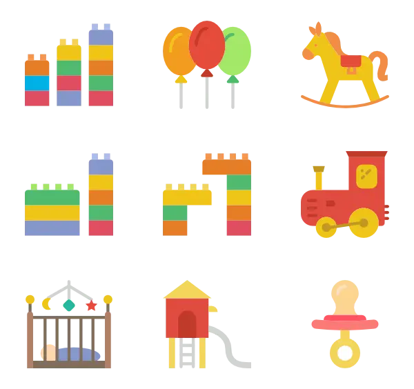 Colorful Children's Toys Collection