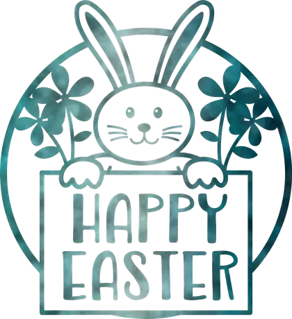 Happy Easter Bunny Sign