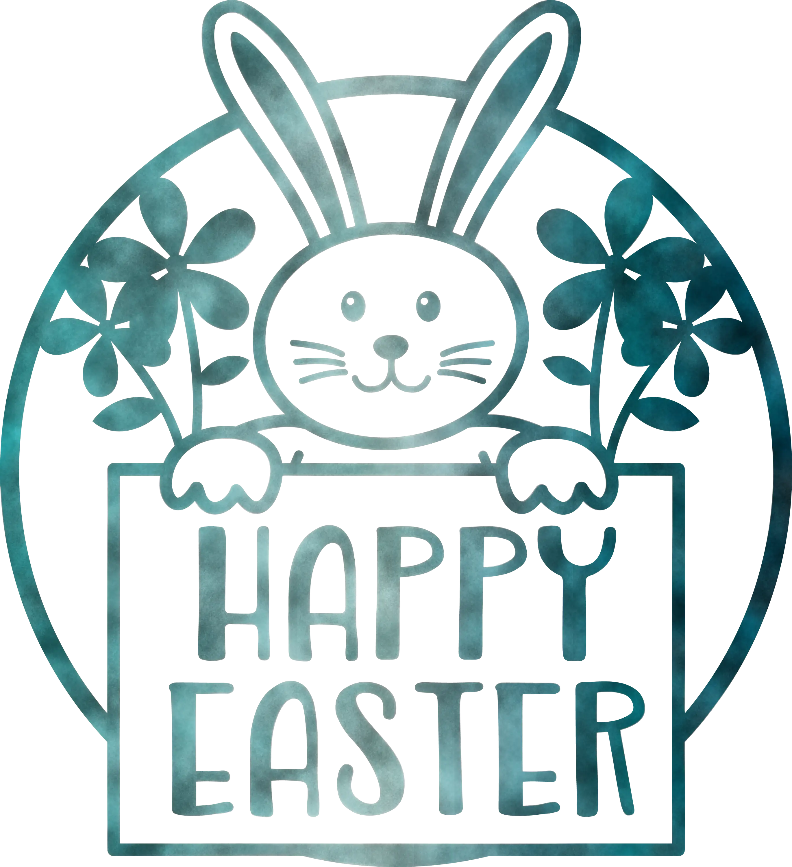 Happy Easter Bunny Sign