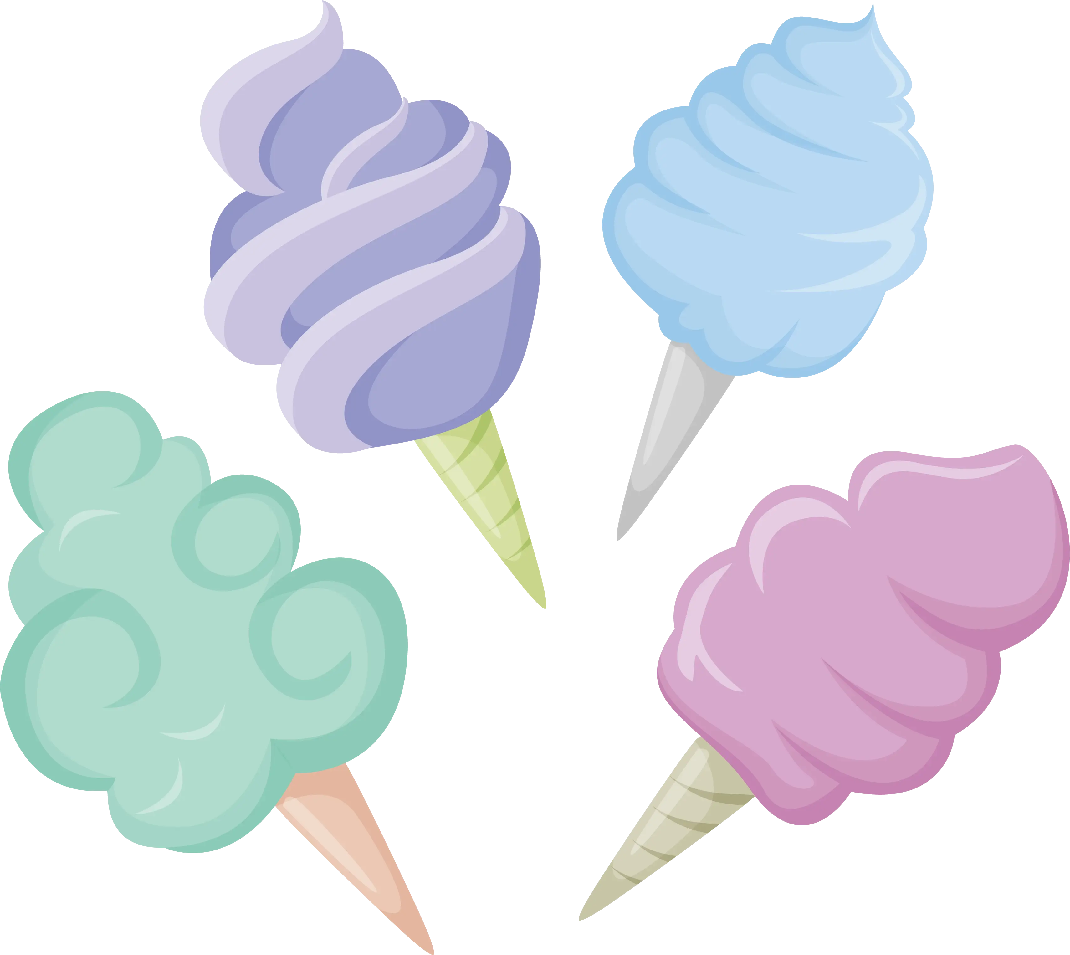 Colorful Cotton Candy Treats