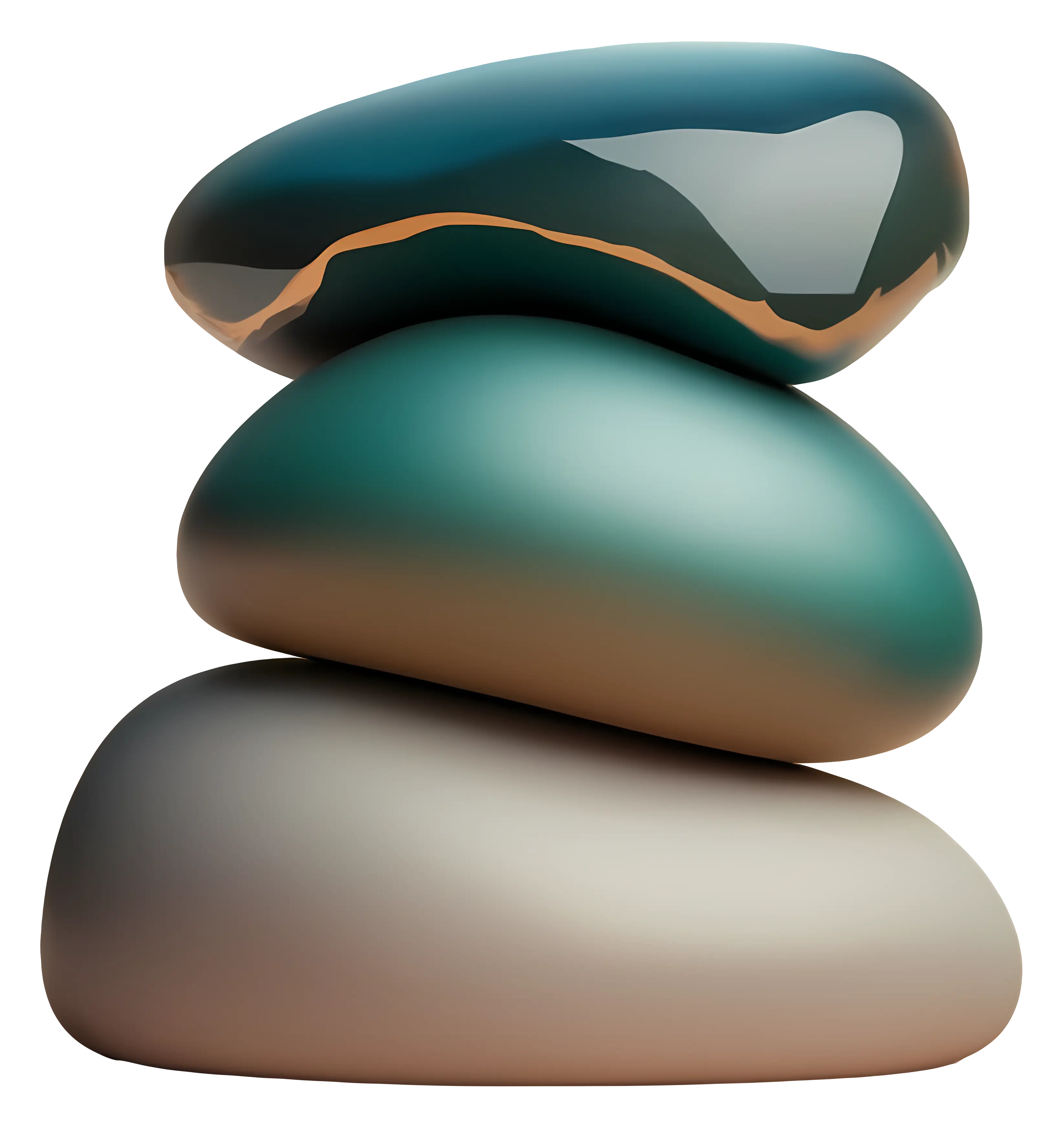 Stacked Smooth Zen Stones
