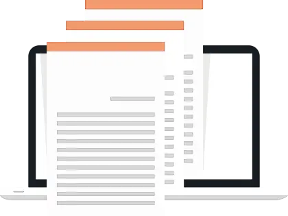 Documents on Laptop