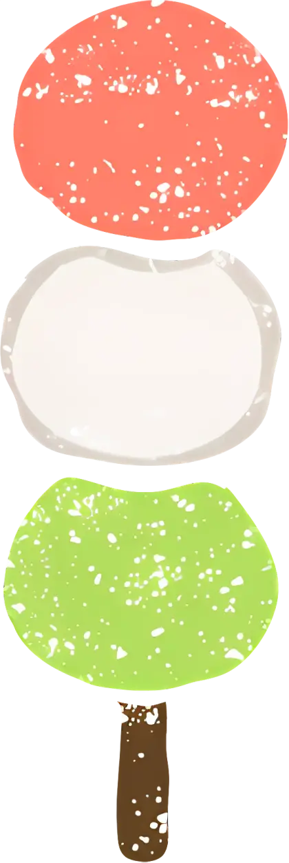 Colorful Dango on a Stick
