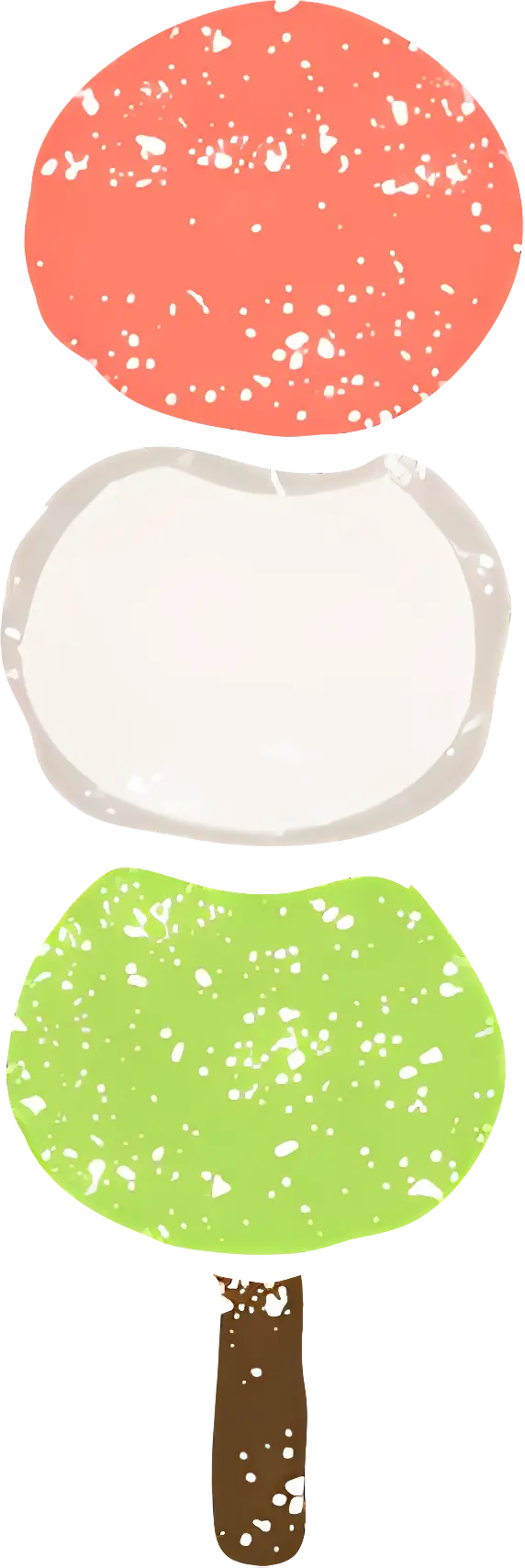 Colorful Dango on a Stick