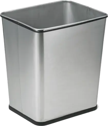Stainless Steel Trash Can for Waste Disposal