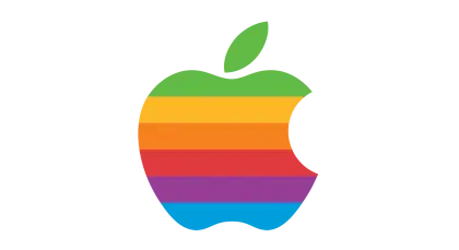 Rainbow Apple Logo Design
