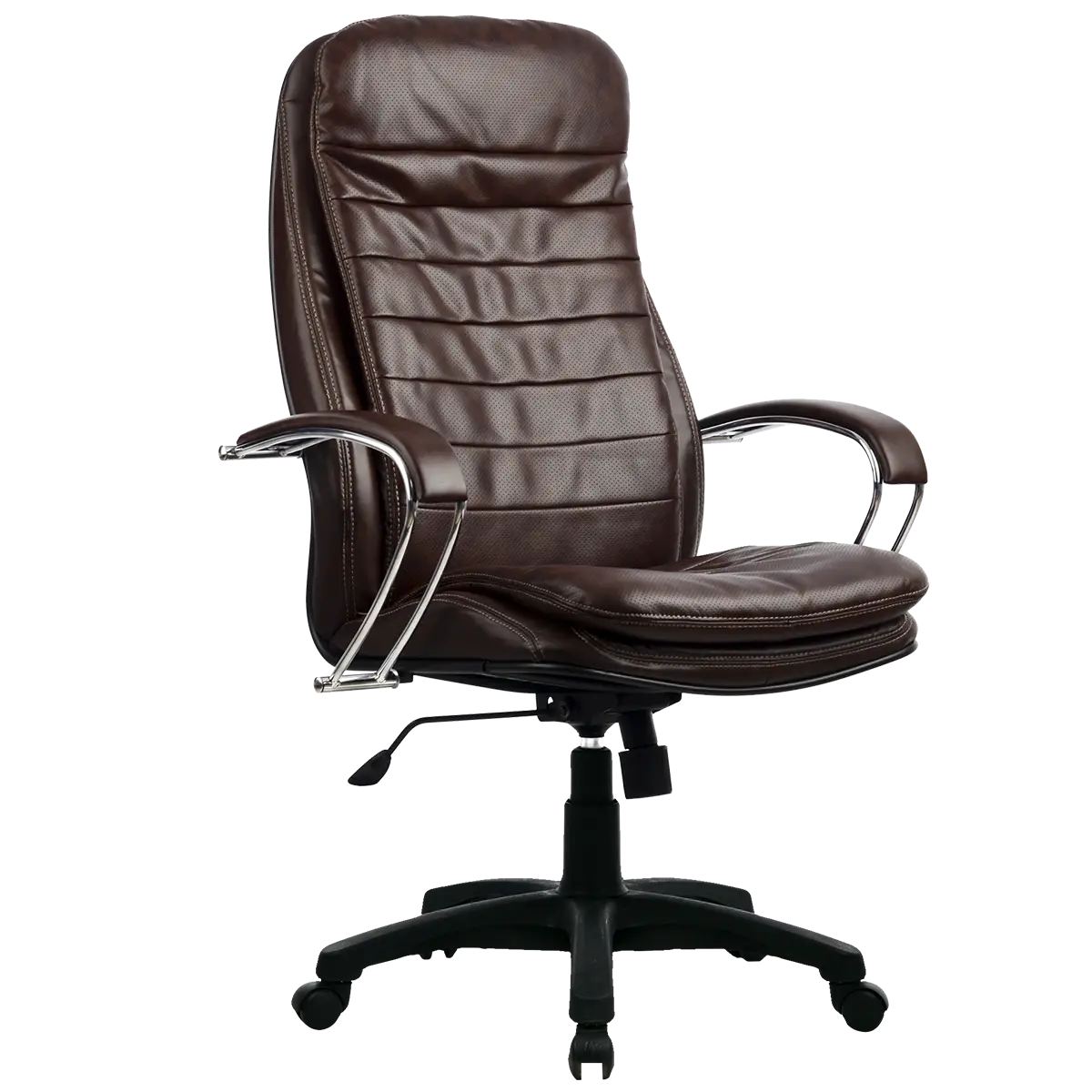 Brown Leather Office Chair for Workspace Comfort