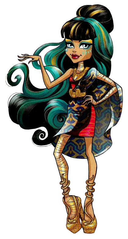Stylish Mummy Girl with Long Hair