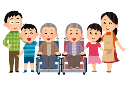 Illustration of a Happy Family