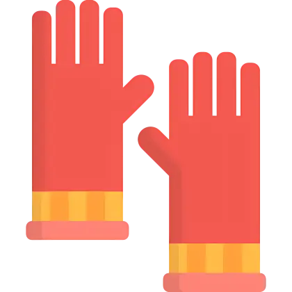 Red Winter Gloves