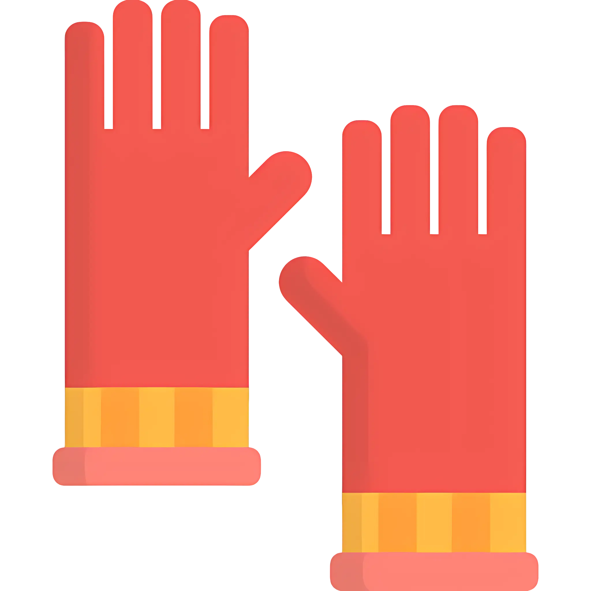 Red Winter Gloves