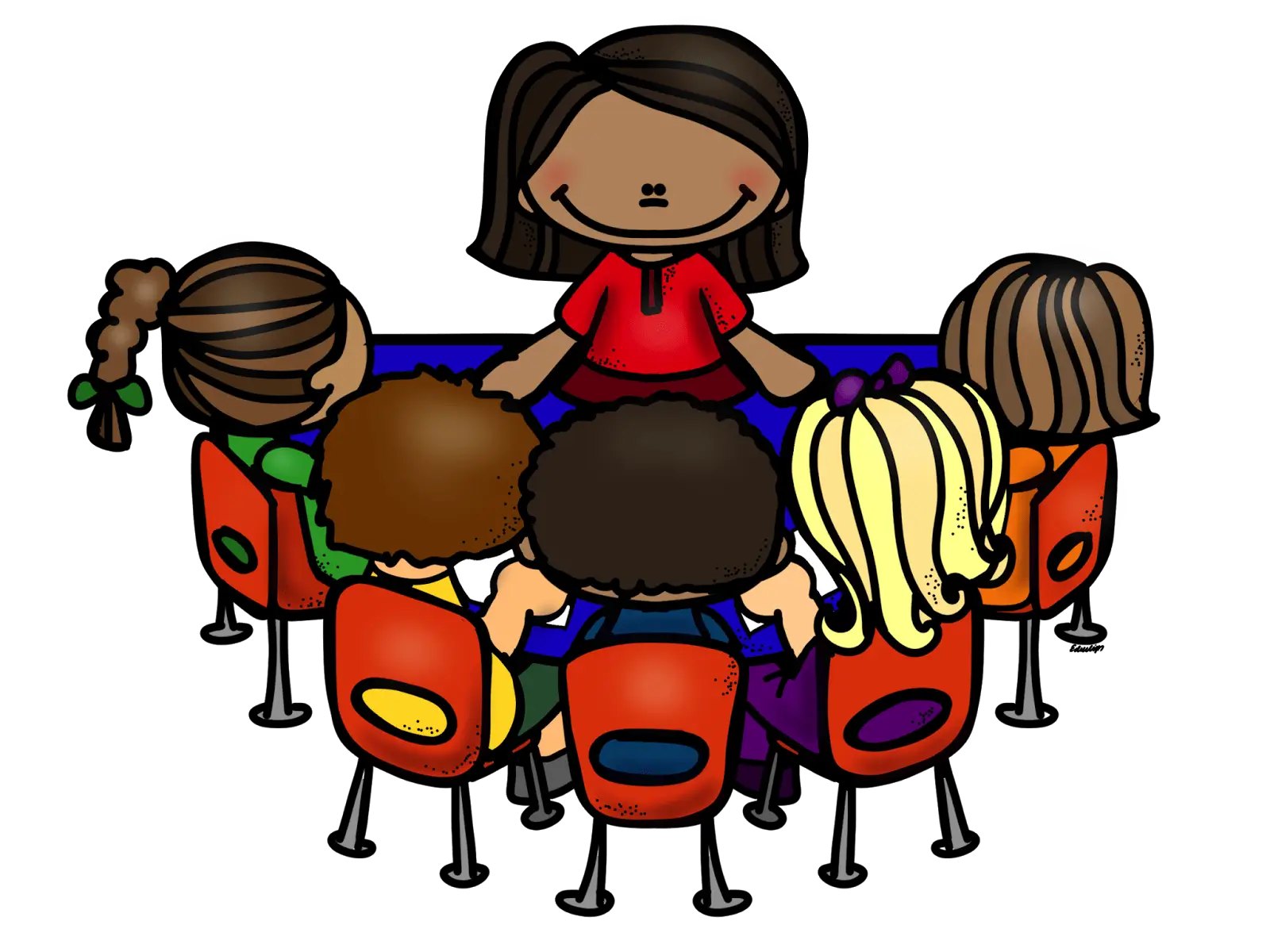 Teacher with Students in Classroom