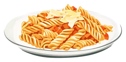 Plate of Pasta with Cheese