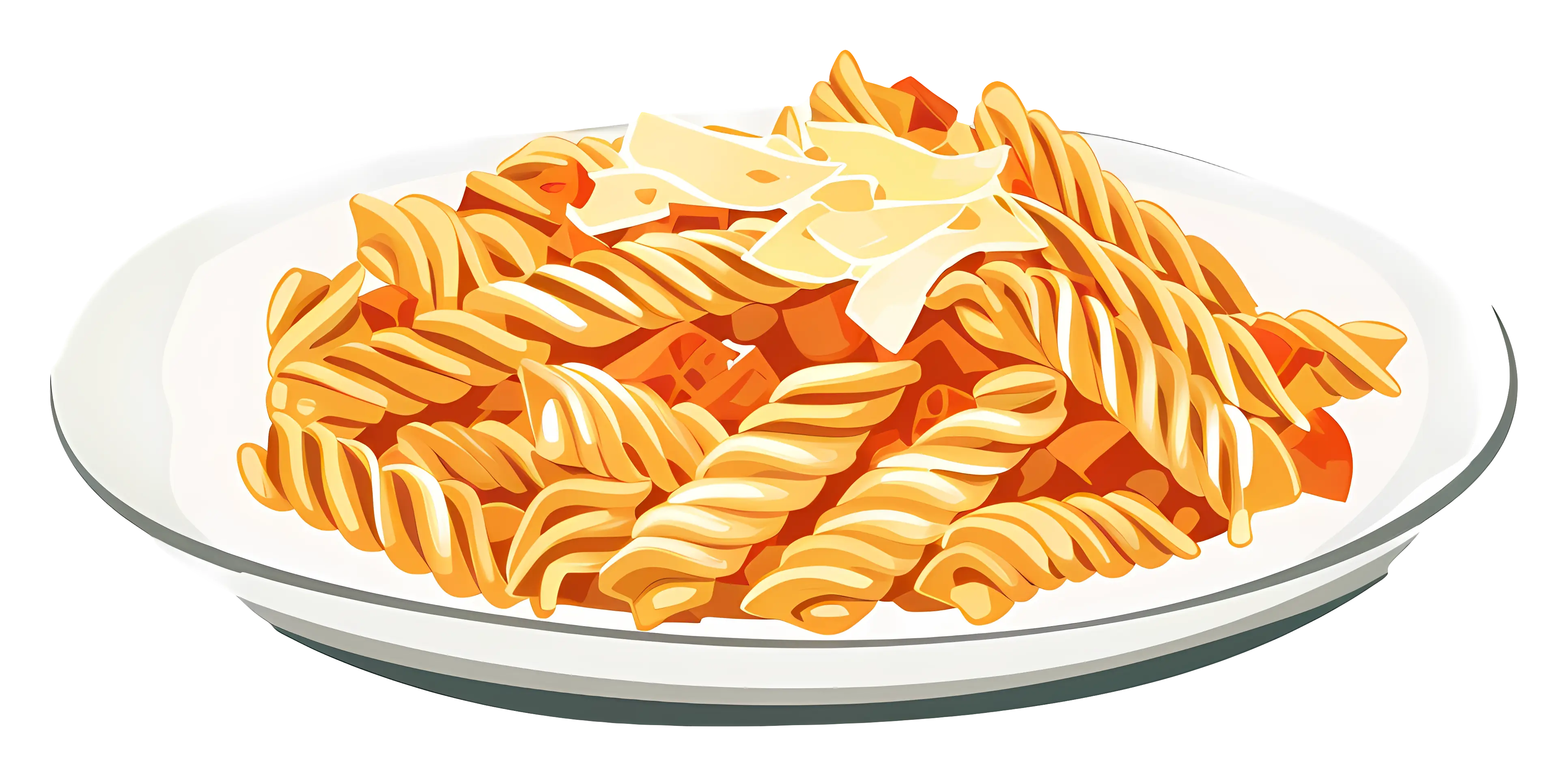 Plate of Pasta with Cheese