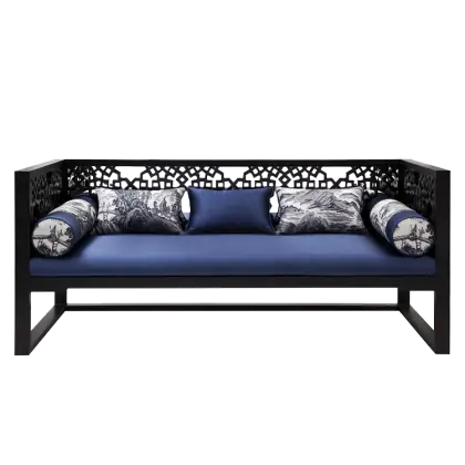 Blue Sofa with Cushions