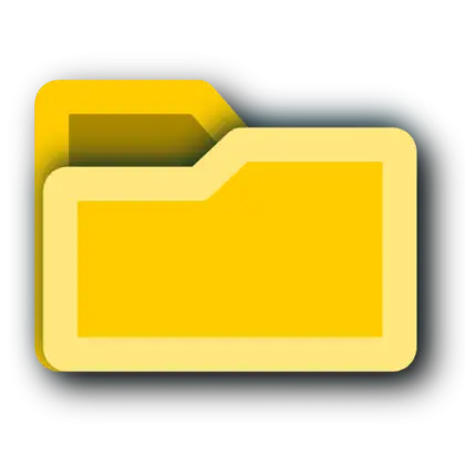 Yellow Folder Icon for Digital File Management