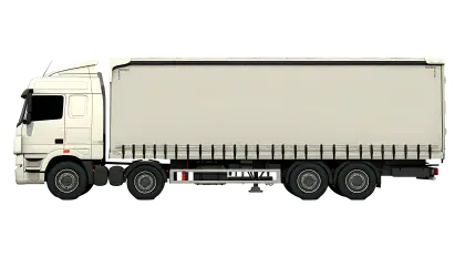 Plain White Cargo Truck for Logistics