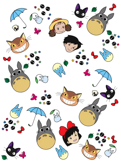 Adorable Cartoon Characters Pattern