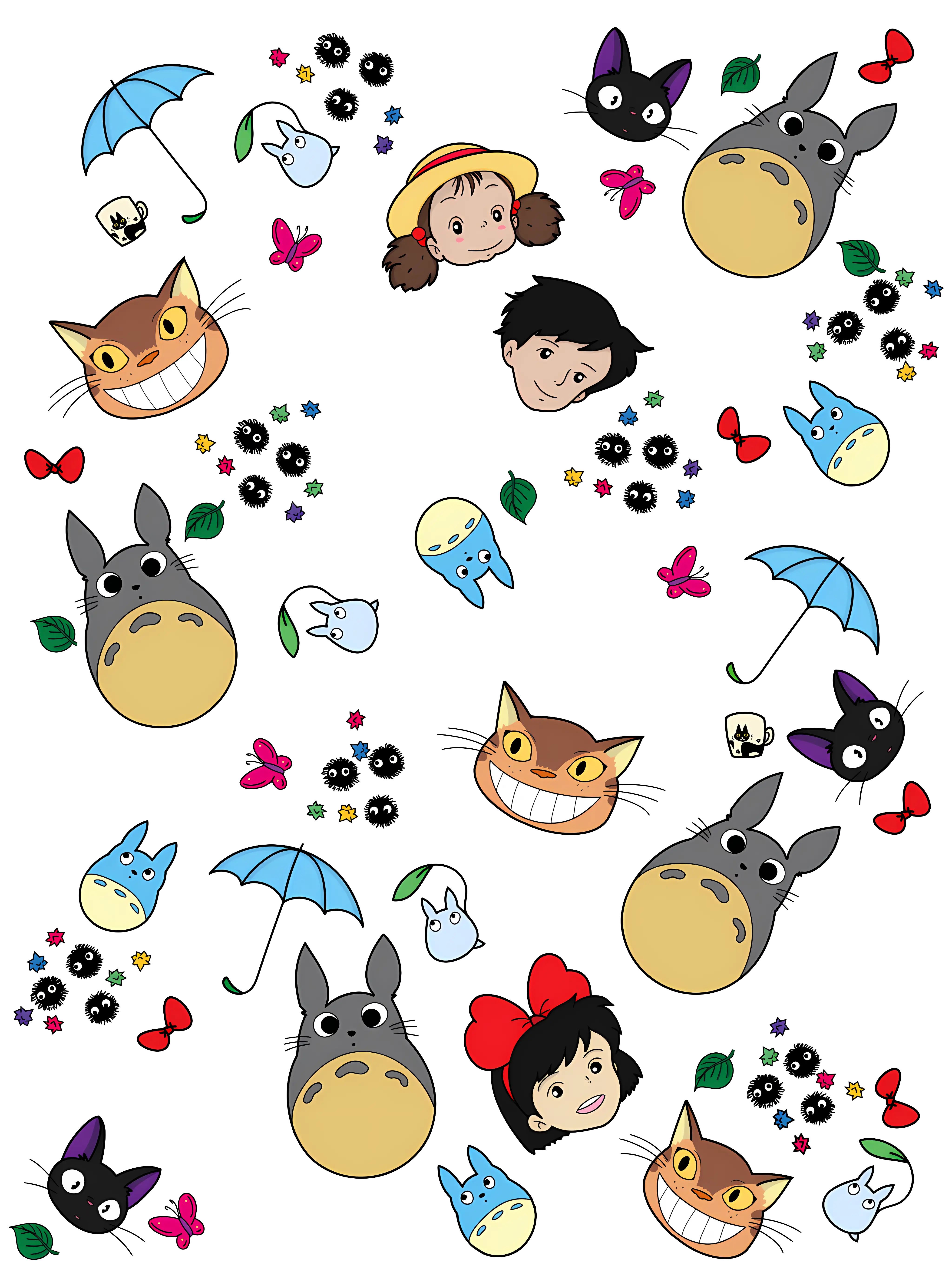 Adorable Cartoon Characters Pattern