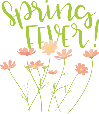 Spring Fever Design with Pastel Flowers