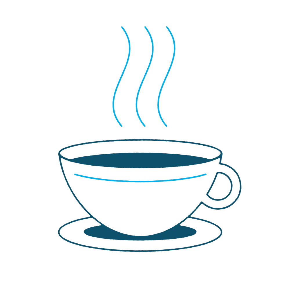 Steaming Coffee Cup Illustration