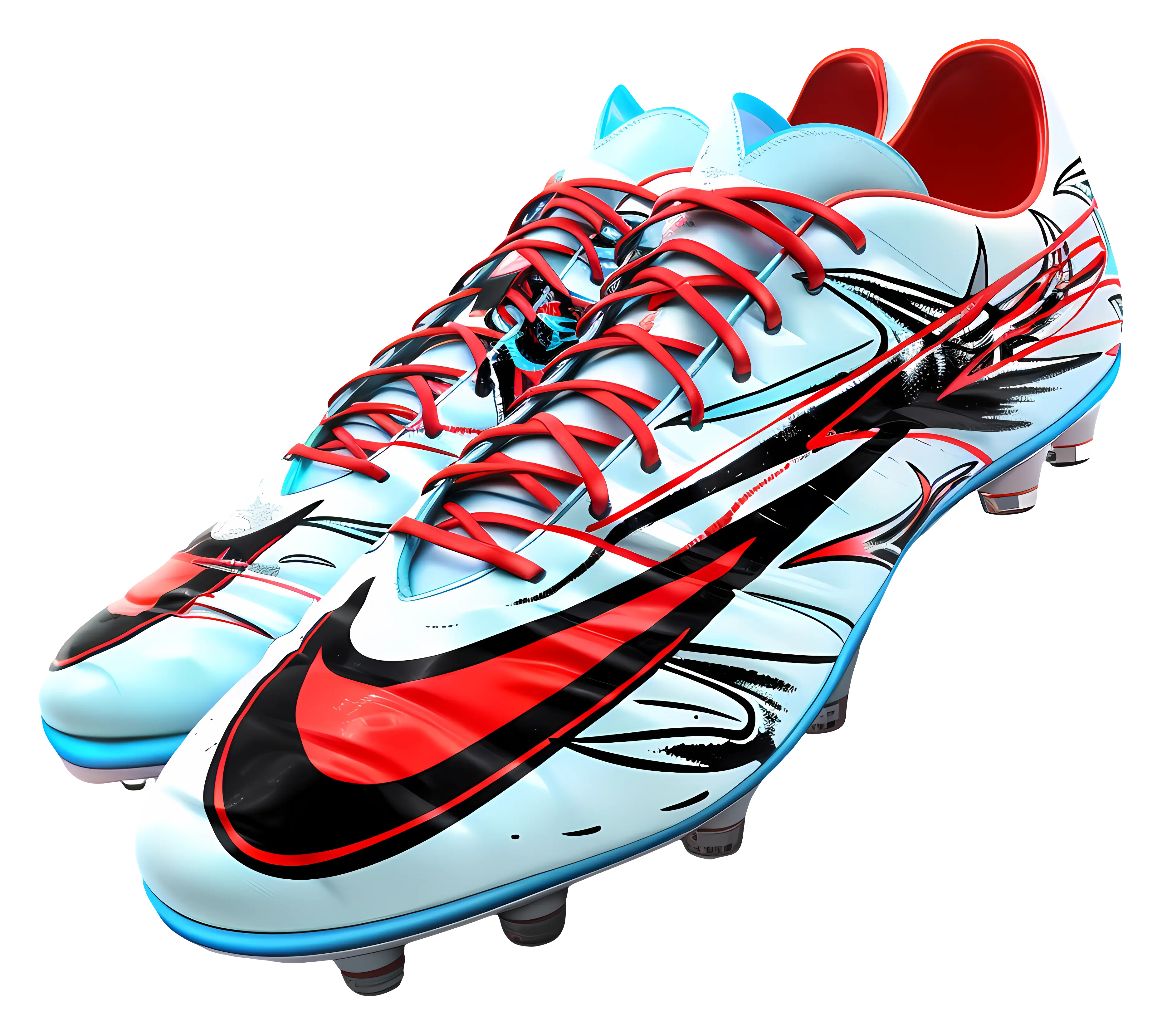 Colorful Soccer Cleats Footwear